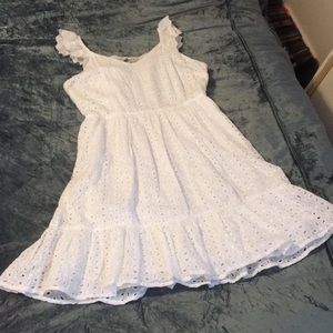 White patterned dress
